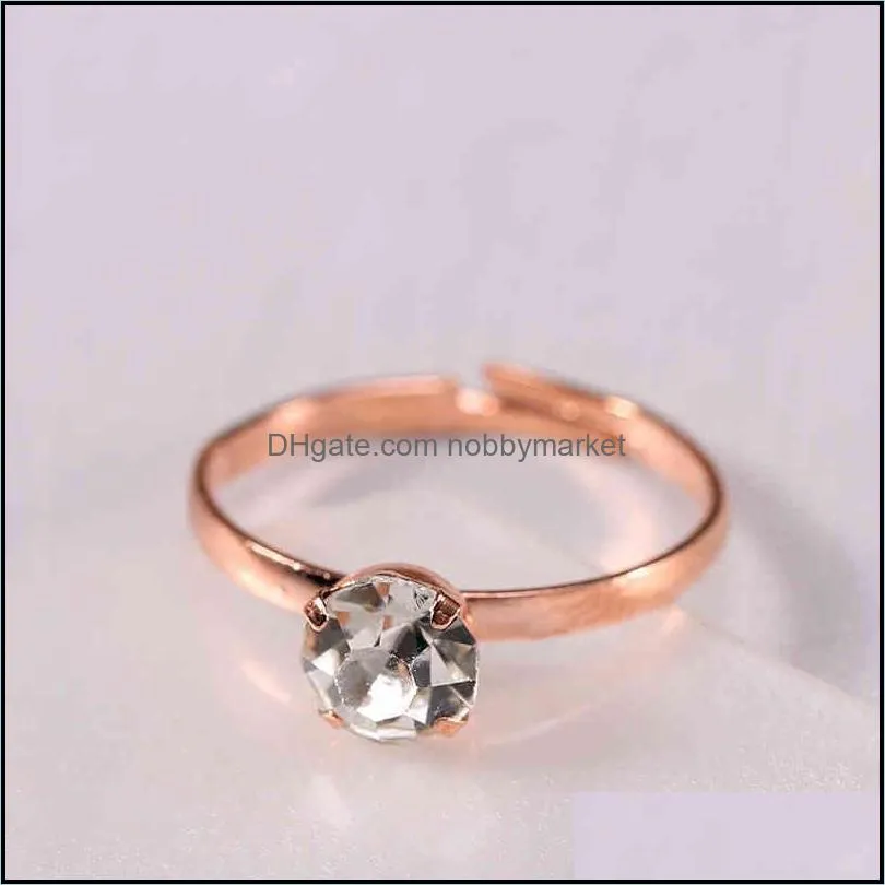 Bridal Jewelry paired diamond ring finger silver plating Gift Silver Plating