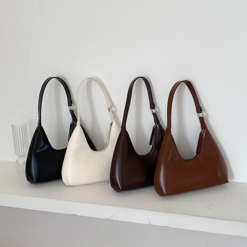 Evening Bags Women's Bag 2022 Brand Designer Zipper Small Handbags Lady Fashion Shoulder PU Leather Casual Hobos