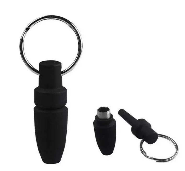 Coupe-cigare Portable, outils à main pour fumer, accessoires séparateur émoussé en plastique, porte-clés, anneau, pointes de perçage
