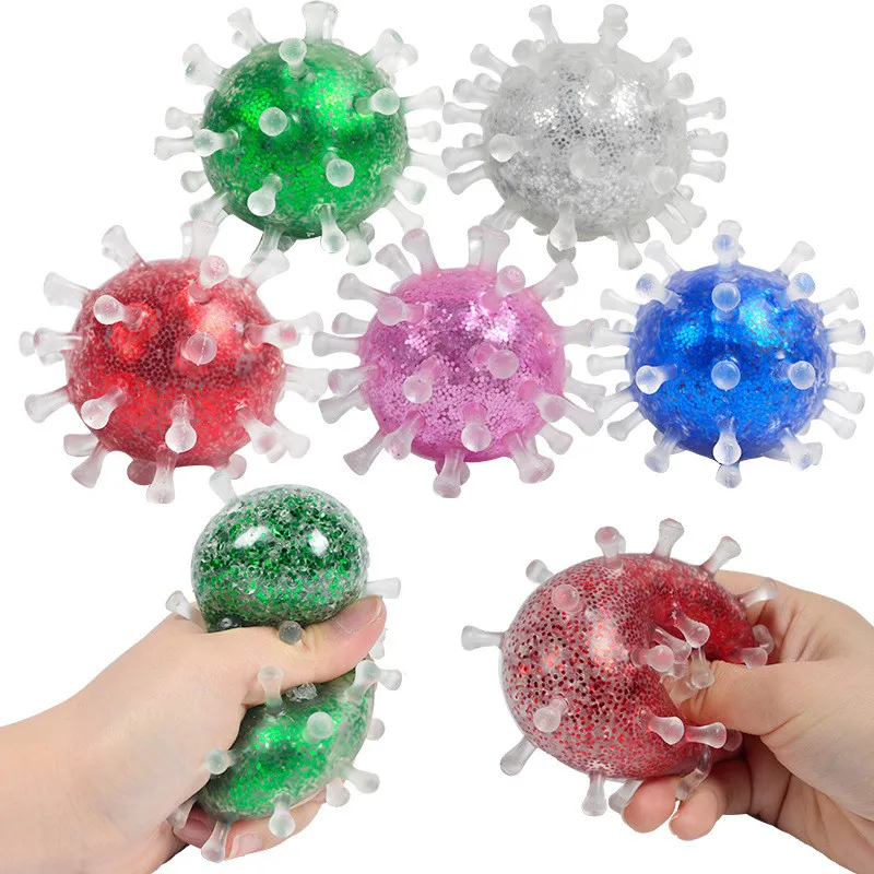Dekompressionsleksak TPR Creative Stress Balls Rebound Pinch Squeeze Squish Balls Toys Venting Children Adults
