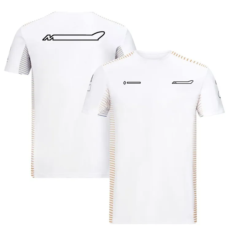 F1チームのユニフォームメンズとレディースのファン服半足TシャツF1