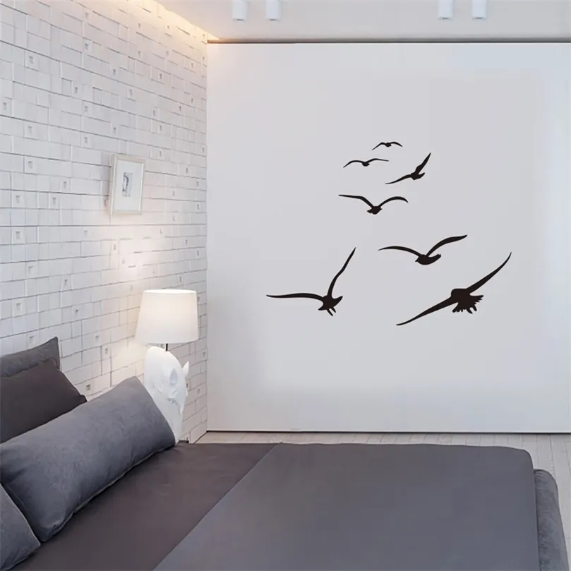 honc قطيع من طيور البحر ملصقات غرفة المعيشة غرفة نوم المنزل الخلفية ديي ديكور جدارية