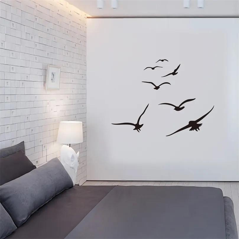 Honc een kudde zeevogels muurstickers woonkamer slaapkamer huis achtergrond diy decoratie muurschildering stickers gesneden stickers 220727