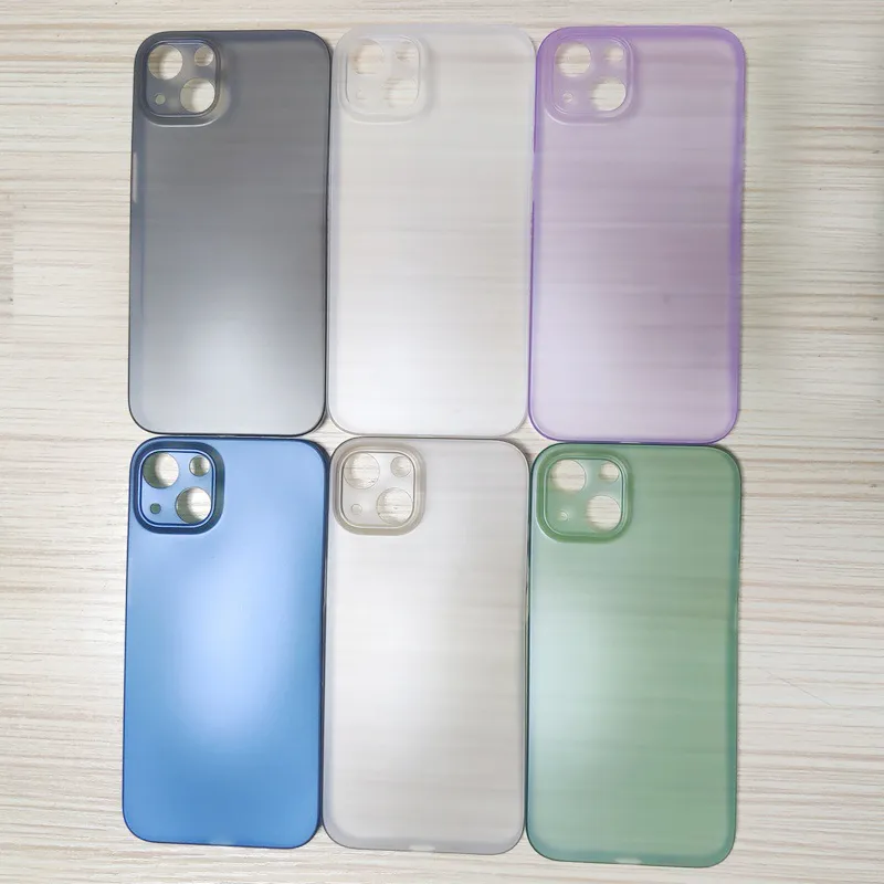 Ultradünne, matte Handyhüllen, PP-Rückseite für iPhone MIni 13 Max Pro 13 13Pro 13mini 13ProMax, 6 Farben