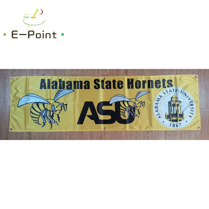 130GSM 150d Material NCAA Alabama State Hornets Fahnen Sie doppelseitiger Druck 1,5*5ft
