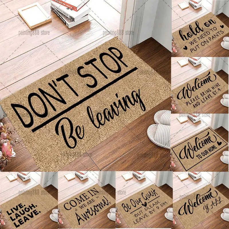 Carpets Doorway Funny Doormat Come In We Are Awesome Welcome Hold On Humor Carpet Home Decor Family GiftsCarpets