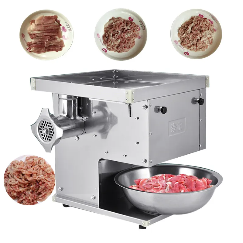fresh meat grinder stainless steel desktop pork beef shredded diced meat slicer