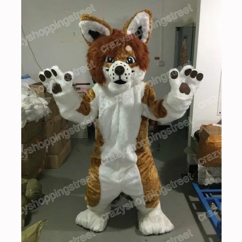Dog Adult Costume Long-haired Husky Cartoon Anime Theme Cotton Full ...
