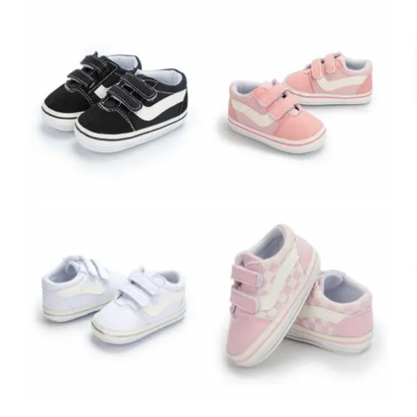 Bébé chaussures Infat fille garçon unisexe toile chaussures coton semelle plate enfant en bas âge premiers marcheurs bébé accessoires berceau chaussures nouveau-né GC1452