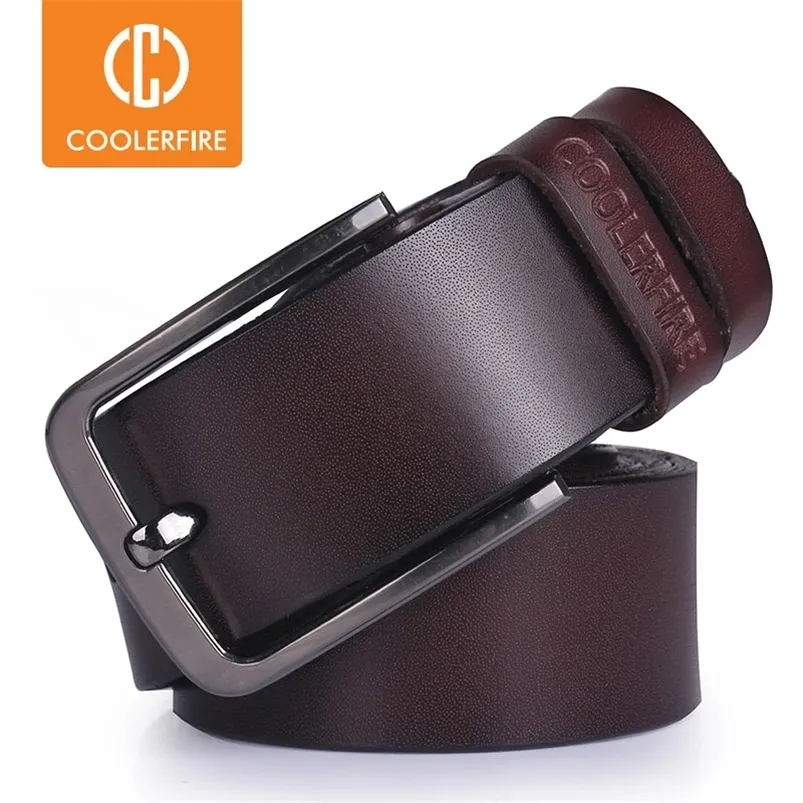 Cinturón de cuero genuino para hombre de alta calidad Cinturones de diseñador Correa de lujo para hombre para jeans con hebilla vintage de moda 220712