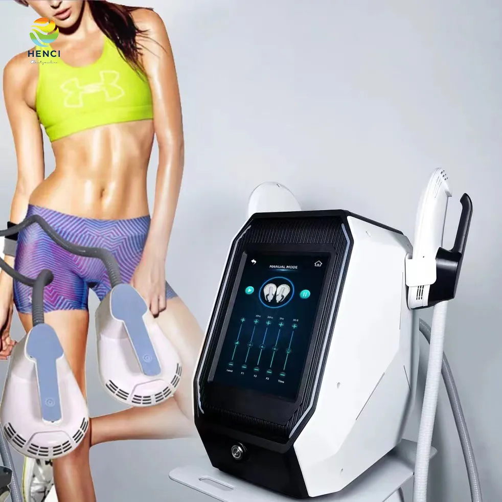 La macchina dimagrante elettromagnetica focalizzata ad alta intensità portatile gestisce lo stimolatore muscolare per la riduzione del grasso per apparecchiature di bellezza