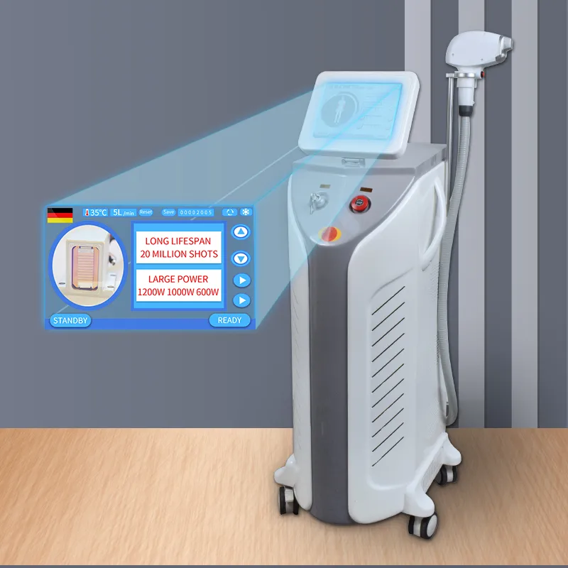 Three Wavelength Diode Laser Hair Removal Epilator Machine Relaxing Permanent 755 808 1064 nm Equipment 600W For Choose All Colors Type Beauty Salon Use