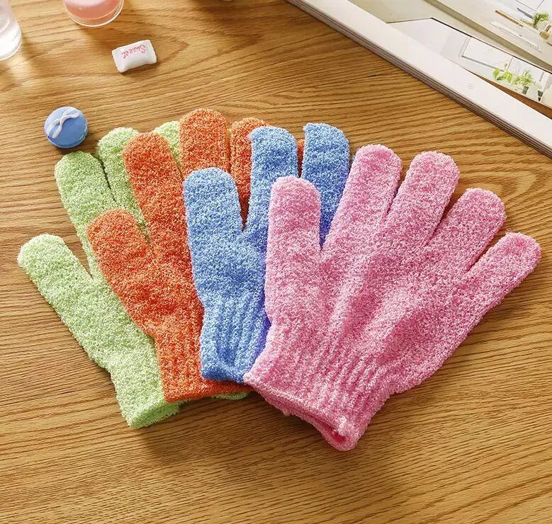 Exfoliating Bath Glove Body Scrubber Glove Nylon Shower Spa Massage Dead Skin Cell Remover