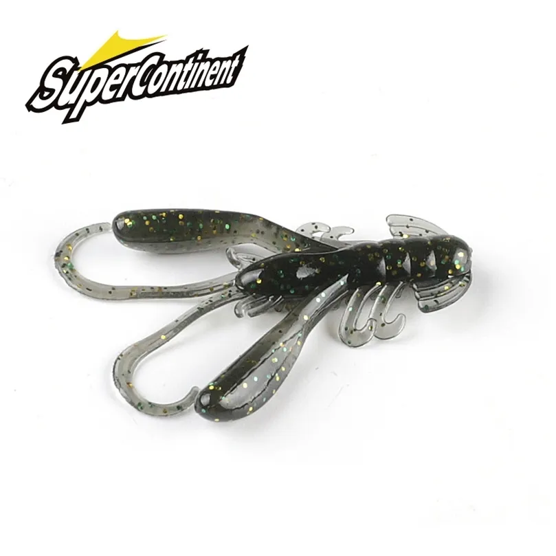 Supercontinent 15Pcslot Soft Bait Silicone Lures Worm 4cm 16g Fishing Lures Attractive Shrimp odor salt Wobbler 220726