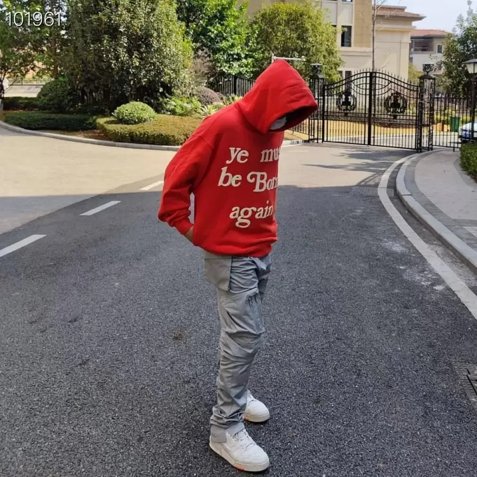 Men Hoodie CPFM Hoody YE MUST BE BORN AGAIN Letter Printed Men Hoodie CPFM Hoody YE MUST BE BORN AGAIN Letter Printed