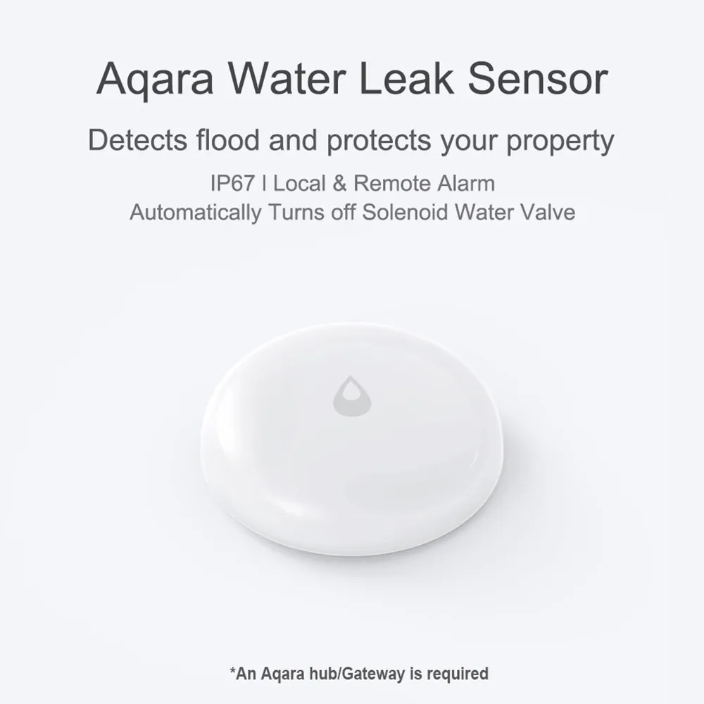 QARA IP67 Water Onderdompelen Датчик датчик Zigbee Flul Waterlek Detector Searge Seargy Inweken Датчик Waterdicht voor mi thuis для XIA9851702