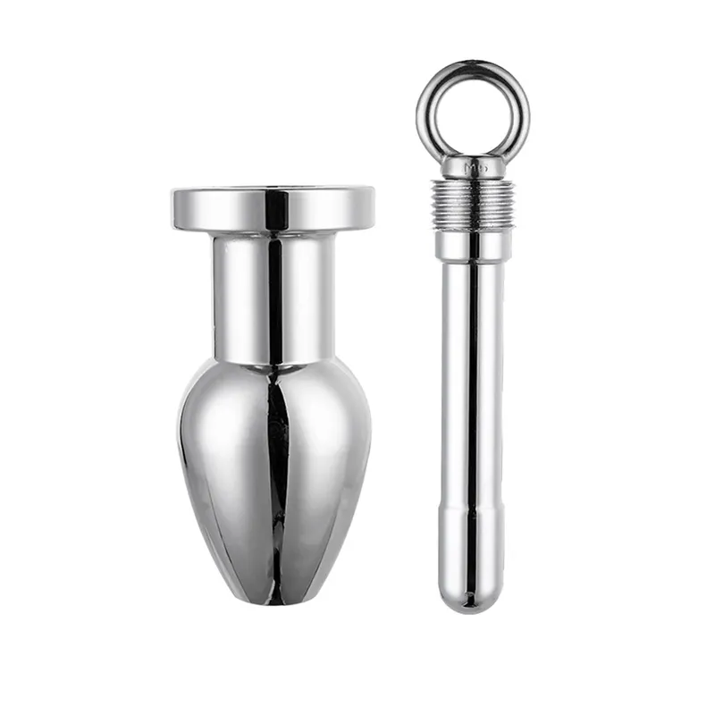 Stainless Steel Prostate male massager with Hollow... Stainless Steel Prostate male massager with Hollow...