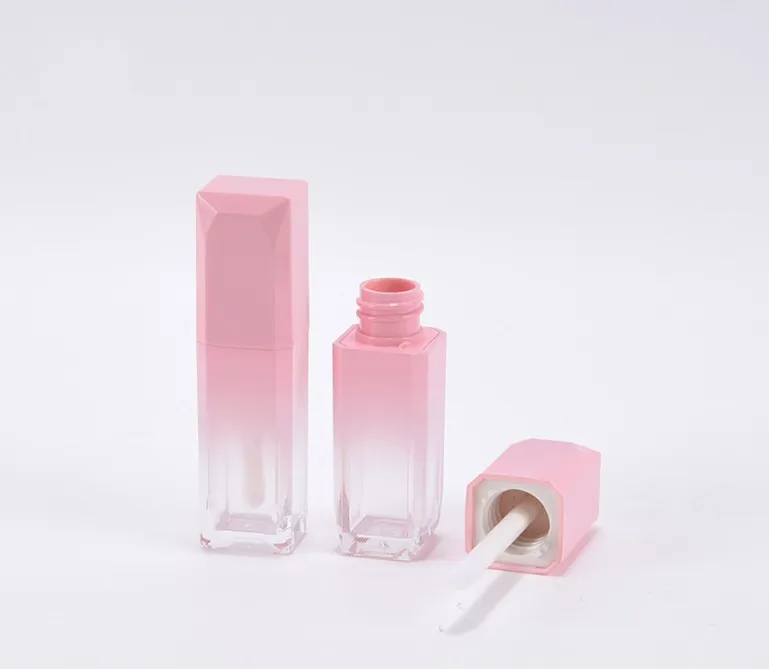 Tube de brillant à lèvres, emballage cosmétique, bouteilles, matériau, tube de rouge à lèvres, vide, portable, poudre dégradée, glaçage