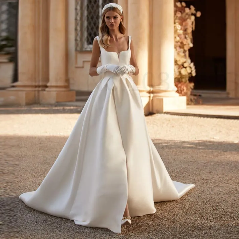 Gown Styles Simple But Classy Wedding Gowns Elegant Satin Wedding