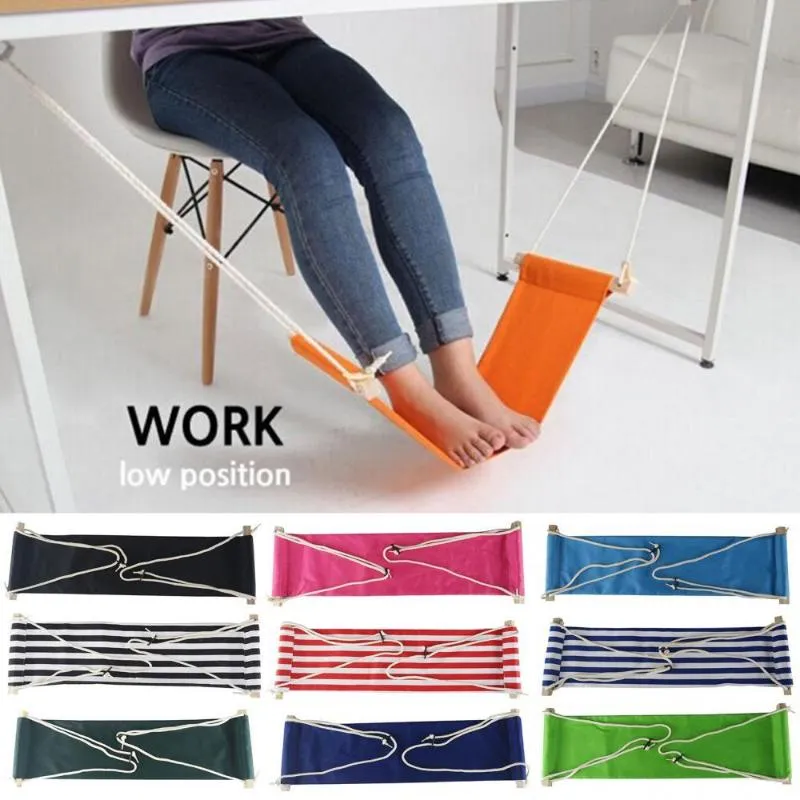 Camp Furniture Under-Desk Foot Hammock Office Adjustable Home Study Footrest Desk SwingCamp