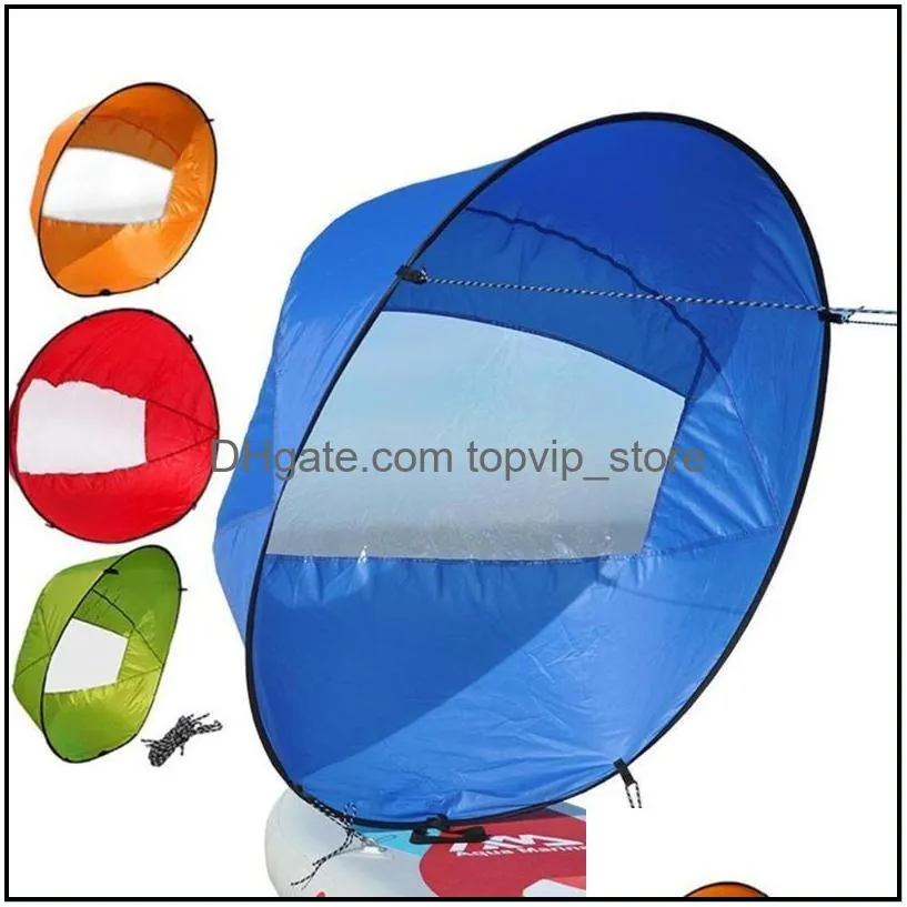 Rafts/Inflatable Boats Kayaking Sail Foldable Kayak Boat Wind Summer Surfing Paddle Durable Downwind Rowing