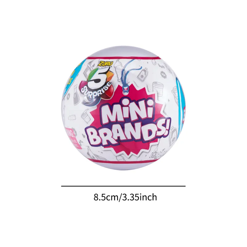 5 Surprise Mini Brands Capsule Collectible Mystery Ball Of 5 Petal  Miniature Gadget Fake Food Miraculous Kwami Surprise Box Toy From Nan08,  $8.52