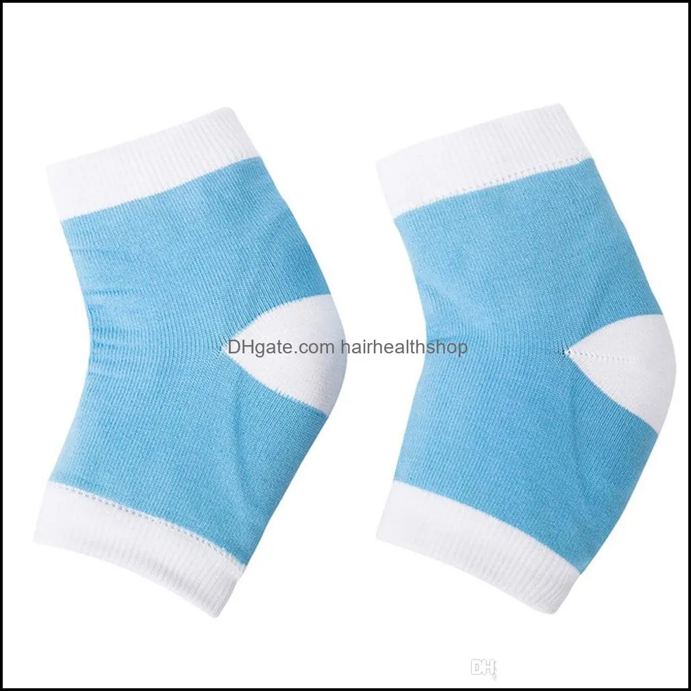 unisex gel heel socks moisturing spa gel socks feet care cracked foot dry hard skin protector foot care tool