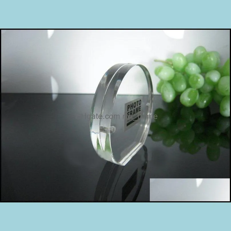 Round Acrylic/Plexiglass Picture Frames with Magnetic Creative Gifts for Special Day PF006