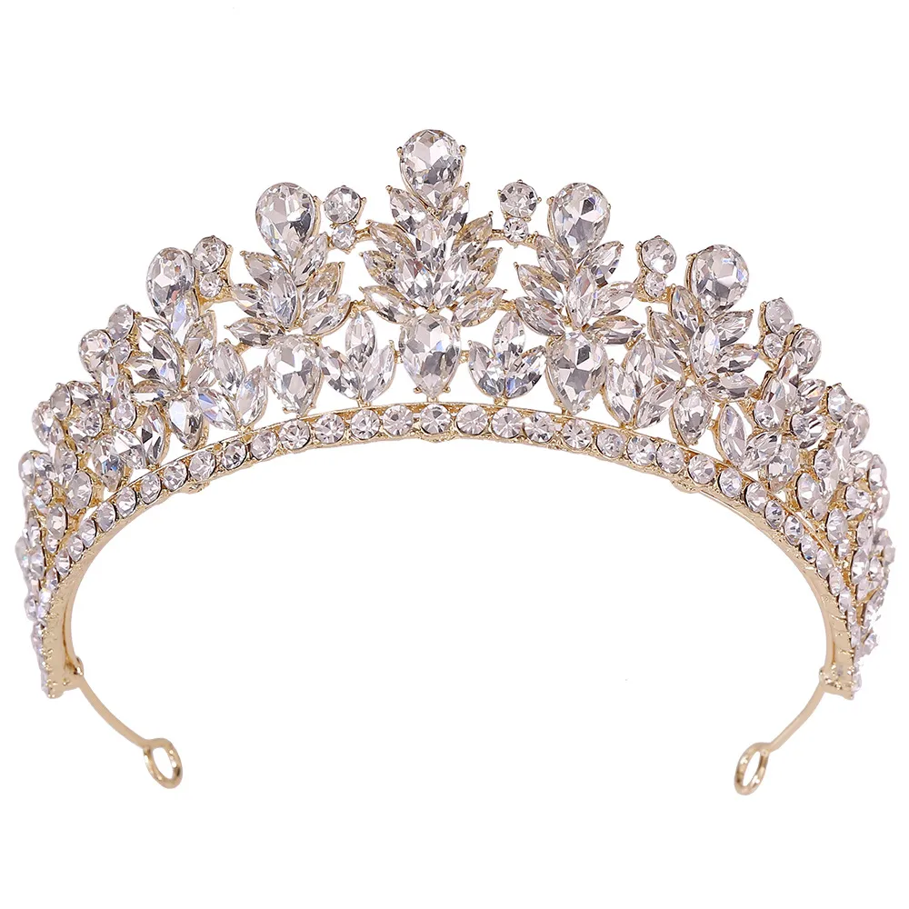 Corone per Sposa, Tiara Corona Principessa Corona Strass Tiara Regina Fascia Copricapo Moda Accessori per Capelli per Matrimonio Sposa Sposa Ragazze Donne Festa (Stile 1
