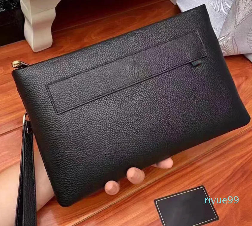 G Designer Handbag Fashion Men Black Clutch Bag Leather Card Phone Messenger 2022