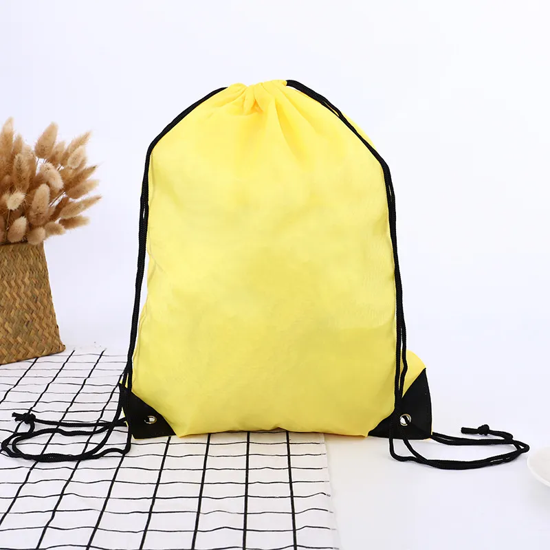 12Pcs Drawstring Bag Trianu Sports Gym String Backpack Bulk Cinch Bag Sackpack For School Yoga Sport Gym Traveling, 12 Random Colors