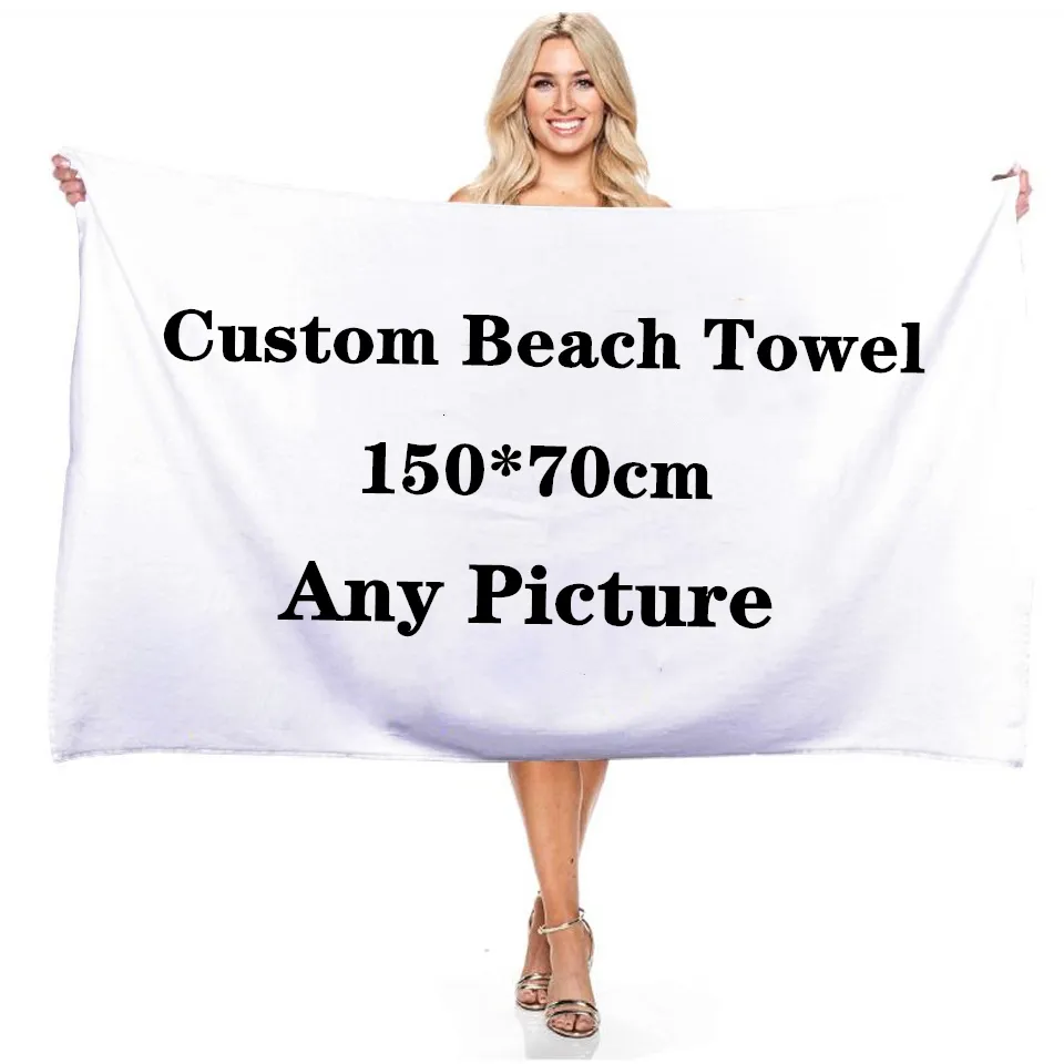 Serviette de plage de sport personnalisée pour la maison, serviettes de siège de plage, de bain douces, à séchage rapide, ZC1222