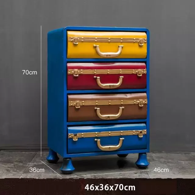 FAR Valise en bois Rétro valise boîte de rangement en bois Studio décoration fenêtre affichage