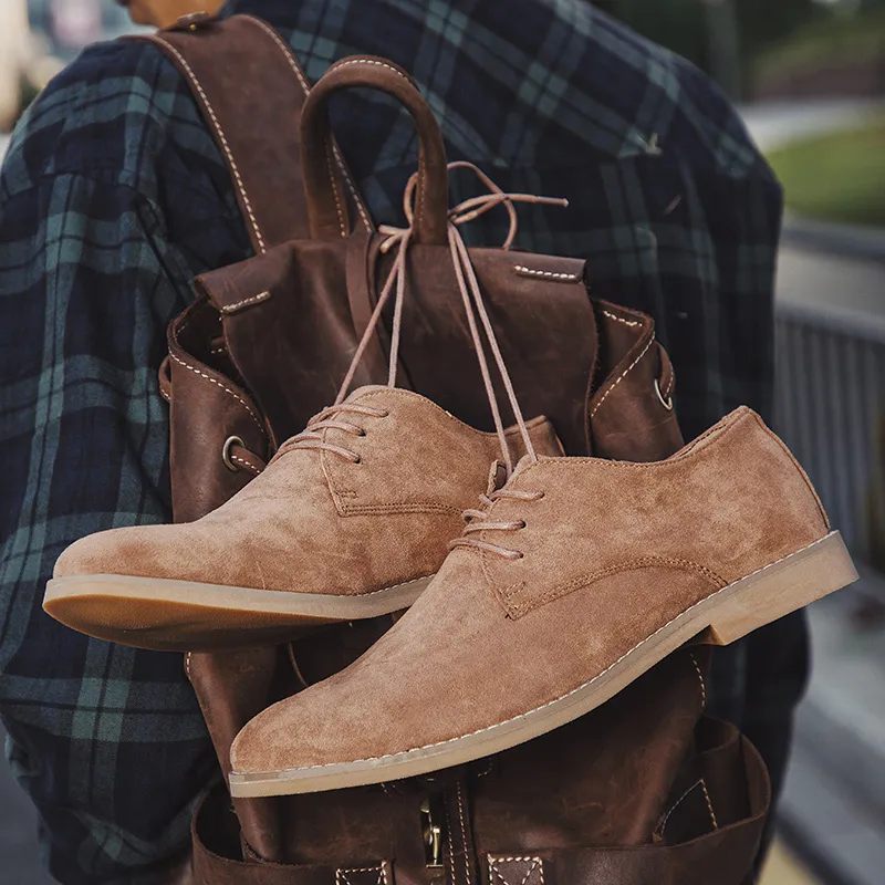 Wholesale Brown Leather Shoes Casual Men Shoes England Trend... At Only  $18.47 | DHgate.Com