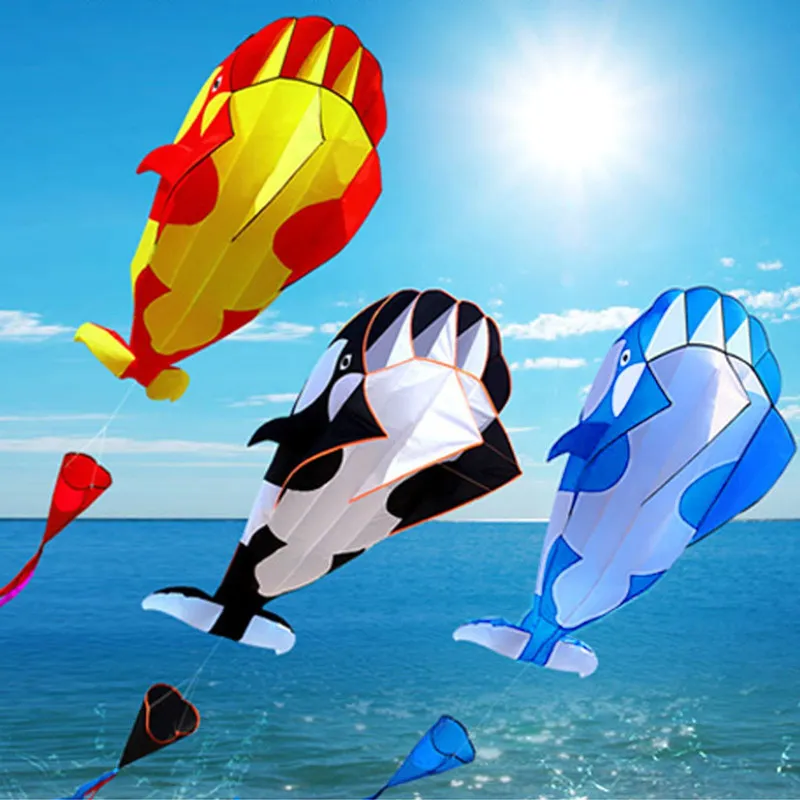 Large Soft Kite Dolphin Nylon Line Animated S Flying Inflatable Reel  Outdoor Fun Toys Parafoil 220621 From Kuo08, $17.67
