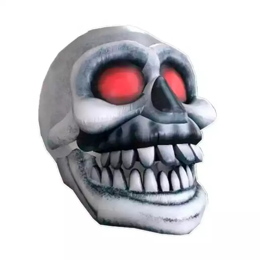 wholesale Incroyable squelette gonflable géant fou de décoration d'Halloween tête de crâne avec des impressions numériques pour le festival d'événement de fête