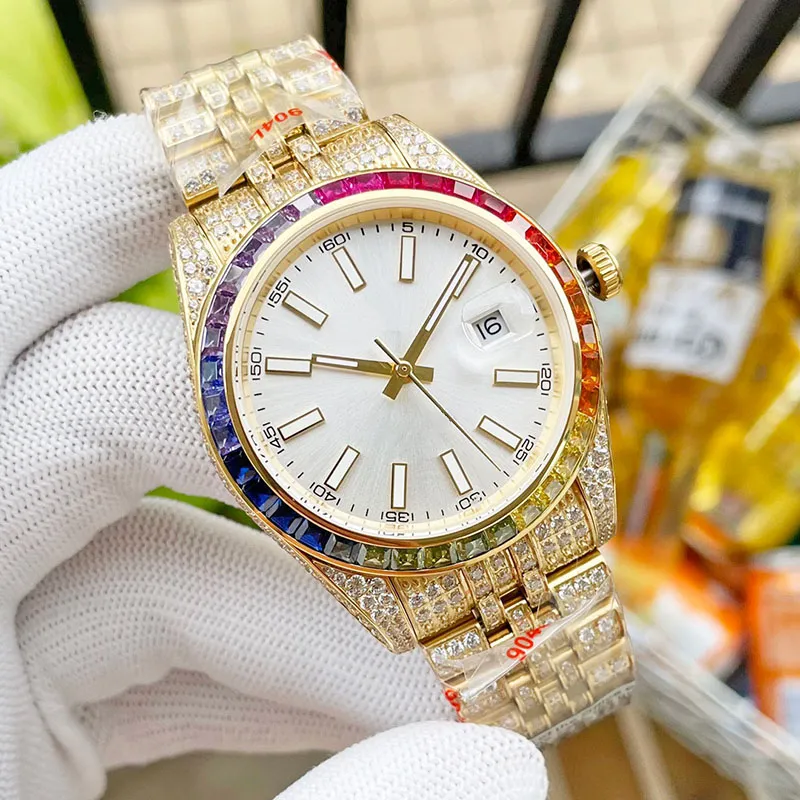 Designer Diamond smart watch for Men Automatic Mechanical Movement Waterproof Bracelet Sapphire Crystal Stainless Steel Perfect Business Wristsmart watch Gift