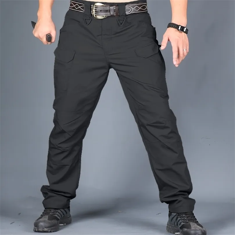 Pantalon tactique militaire hommes pantalon de combat spécial multipoches imperméable résistant à l'usure salopette d'entraînement décontracté hommes pantalons 220627