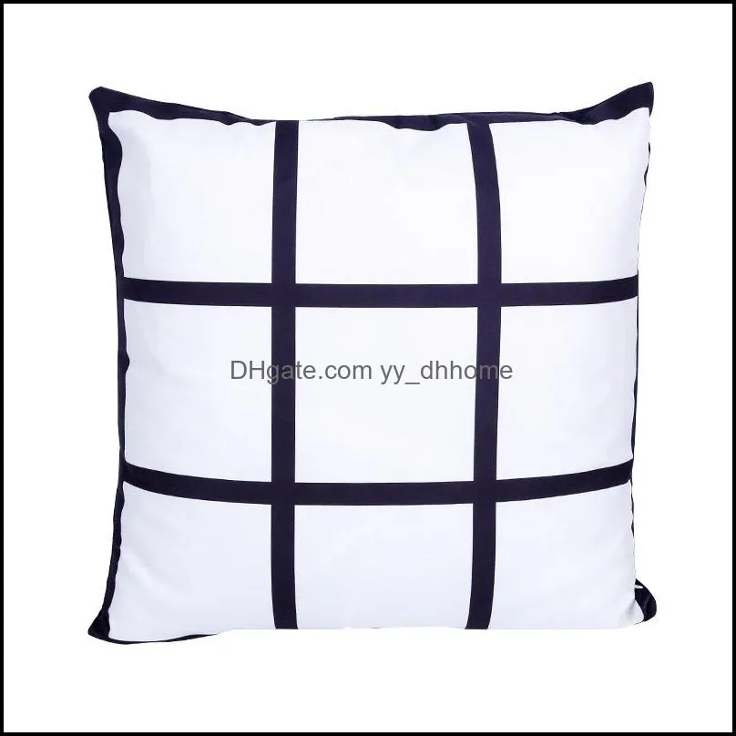 sublimation blanks pillow case 4 panel cases cushion cover throw pillows covers for printing sofa couch diy zwl720