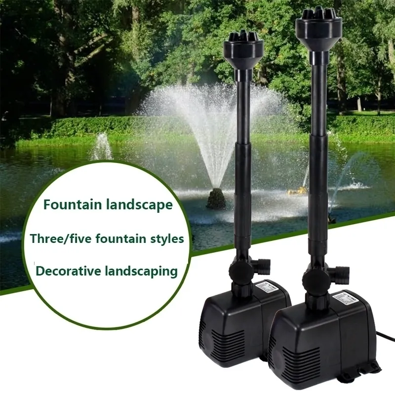 220V rium Fountain Pump Garden Pond Maker Oxygen Circulation Submersible Sunsun Water for 3 Mode Y200917