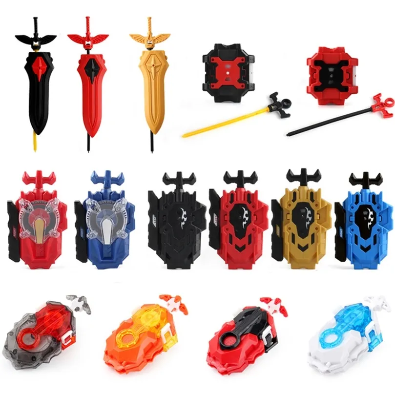 Twoway Beyblade Burst Launchers Custom Right and Left Gyro Pull Rod Wire Spinning Top Accessories Toy For Children 220725