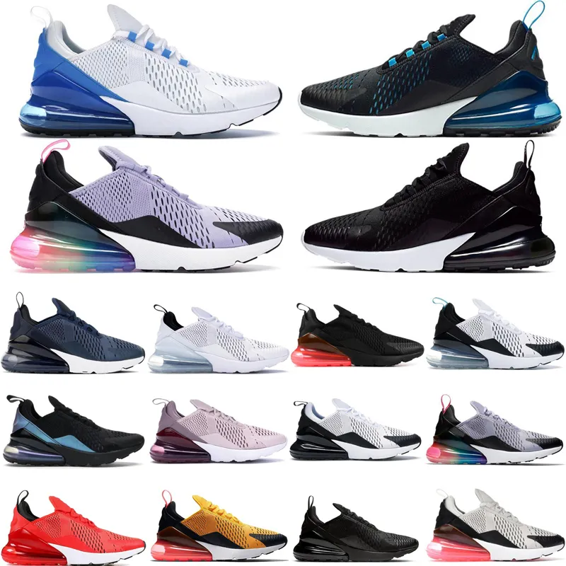 Sports 270 React Running Shoes Mens Womens Orange Black White Bauhaus Blue بالكاد Rose متوسطة الزيتون في الهواء الطلق Maxs المدربين