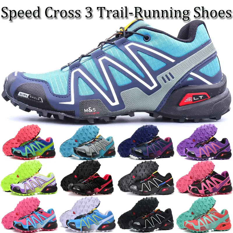 2022 New Speed ​​Cross 3 CS Outdoor Mens Running Shoes Speedcross 3 Runner III Black Green Trainers Men Sport Sneakers Chaussures Zapatos 36-48