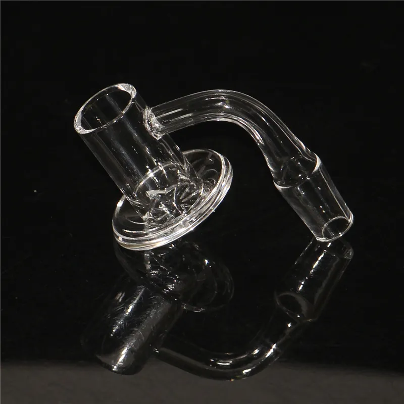 Heady Quartz Banger 2mm Thick Smoking Accessories 90 Degree Beveled Edge Bangers 14mm Male Joint With Spinner Ruby Pearls Quartz Blender Spin Nail