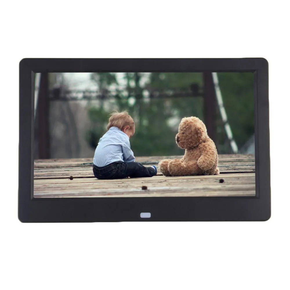 سوبر ضئيلة 10.1 بوصة tft lcd إطار الصورة الرقمية ألبوم mp4 لاعب الفيلم المنبه jpeg / jpg / bmp mmc / ms / sd mpeg avi xvid