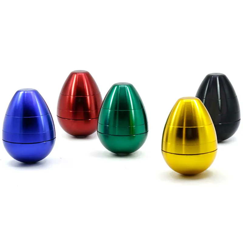 New Special Egg Tumbler Style Herb Grinders Metal Aluminium Alloy Smoking Grinders 4 Layers 58mm Tobacco Crusher Tools For Heady Glass Bongs