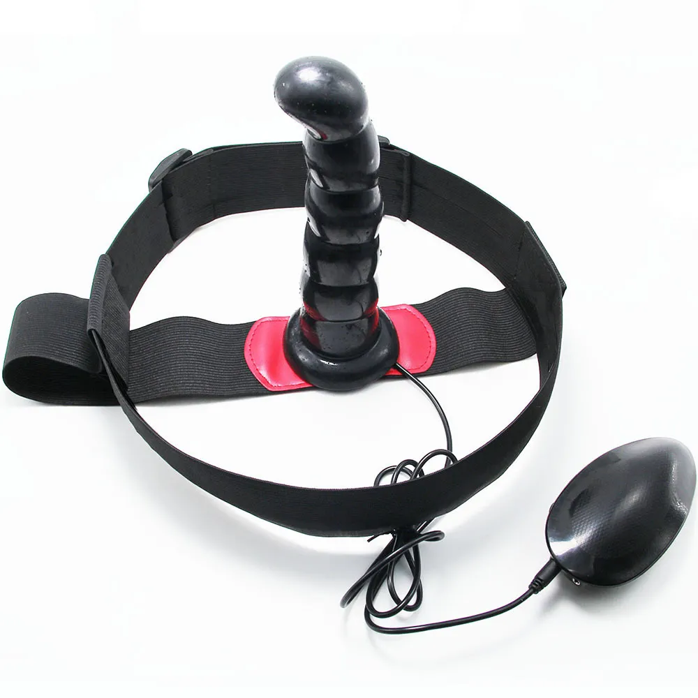 Leather Strap-on harness in tagalog with Vibrating...