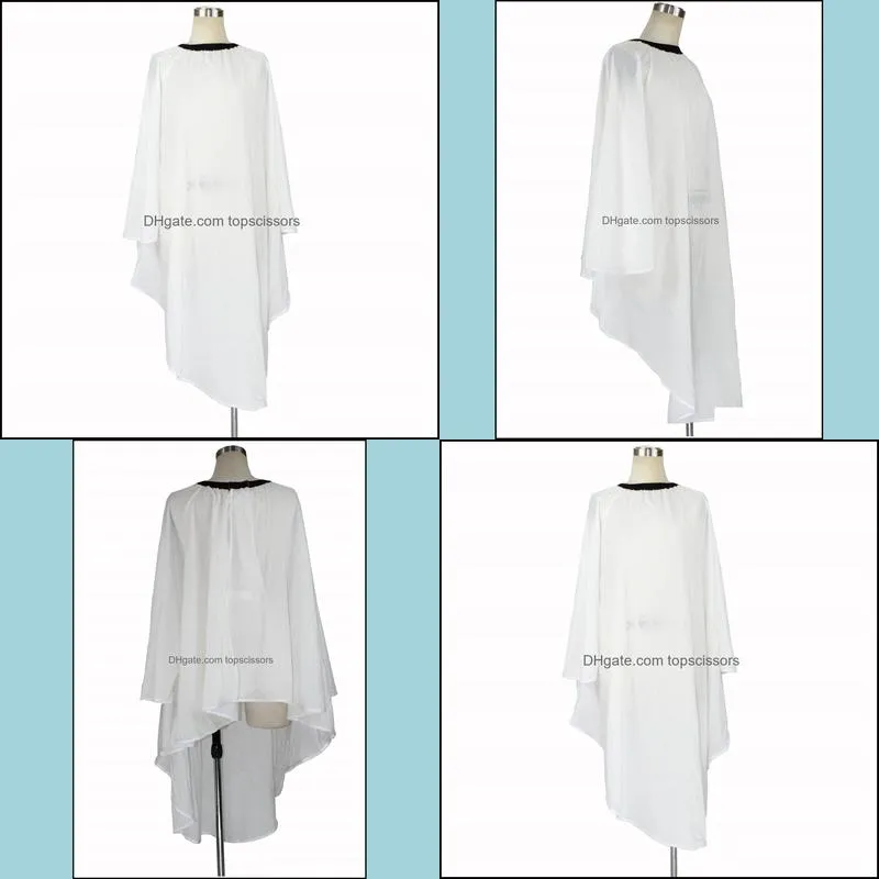 1 Pcs 100% Polyester Cloth White Color Beauty Salon Cape Hairdressing Haircut Gown Anti-static Barber Cutting Cape