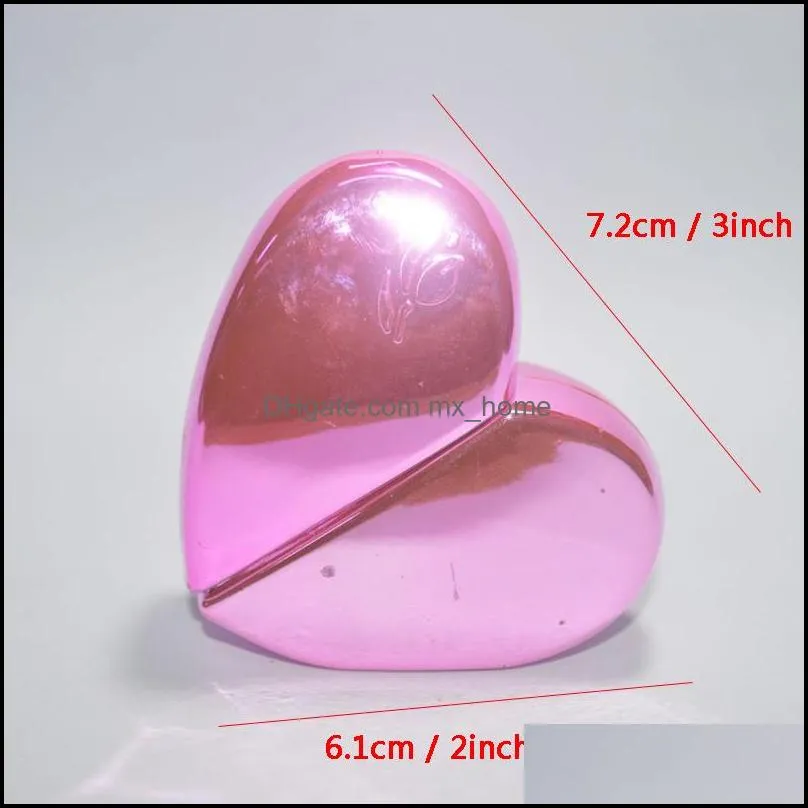 25ml heart shaped metal perfume bottles with spray refillable empty perfume atomizer travel portable spray bottle 6 colors vt0289