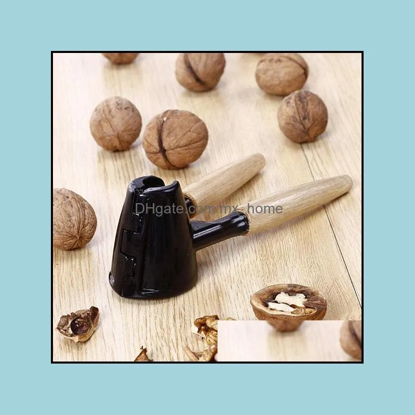 nut cracker walnut cracker shellers pliers kitchen accessories gadgets pecan almond Hazelnut cracker alloy with wooden handle